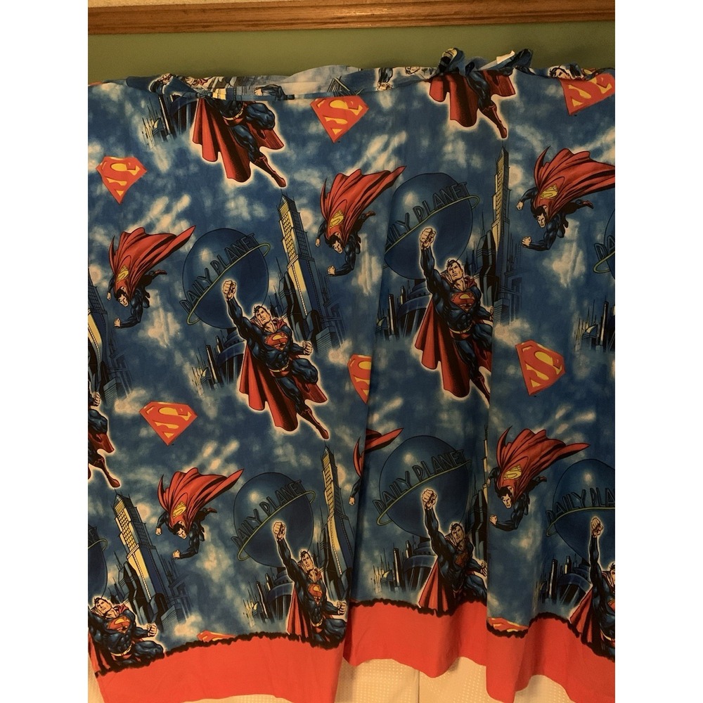Vintage Superman‎ DC Comics Superhero Full Size Bed Flat Sheet 2006 75x90in